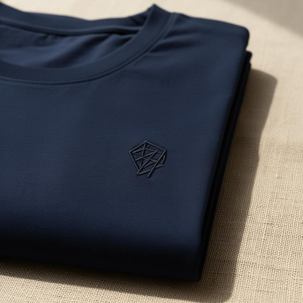 220 GSM Embroidered Logo Tee